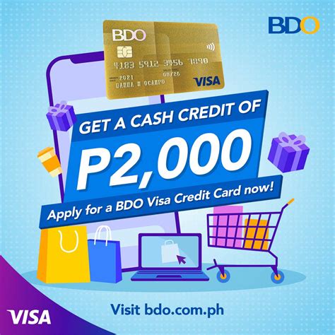 Apply for a BDO Visa Credit Card now! .